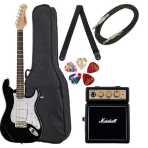 Harley Benton ST-20 BK Standard Serie Bundle